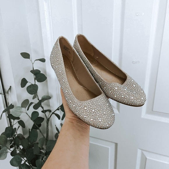 Dream Paris Gold Gemstone Flats - Picture 3 of 8